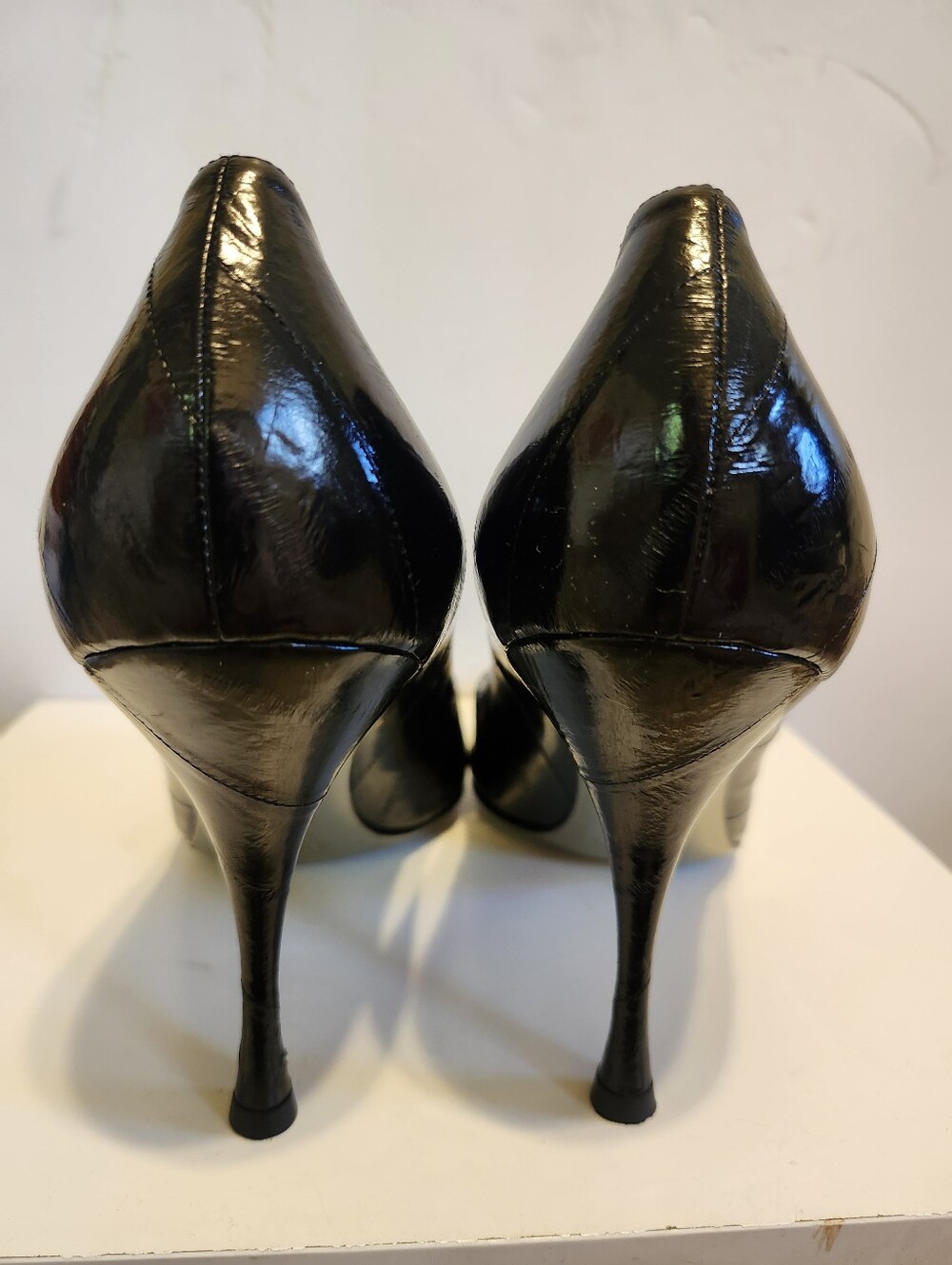 NWT Dolce & Gabbana Black Eelskin Pointed Toe Stiletto Pumps Sz.9/9.5 Ret.$795 - Picture 6 of 10